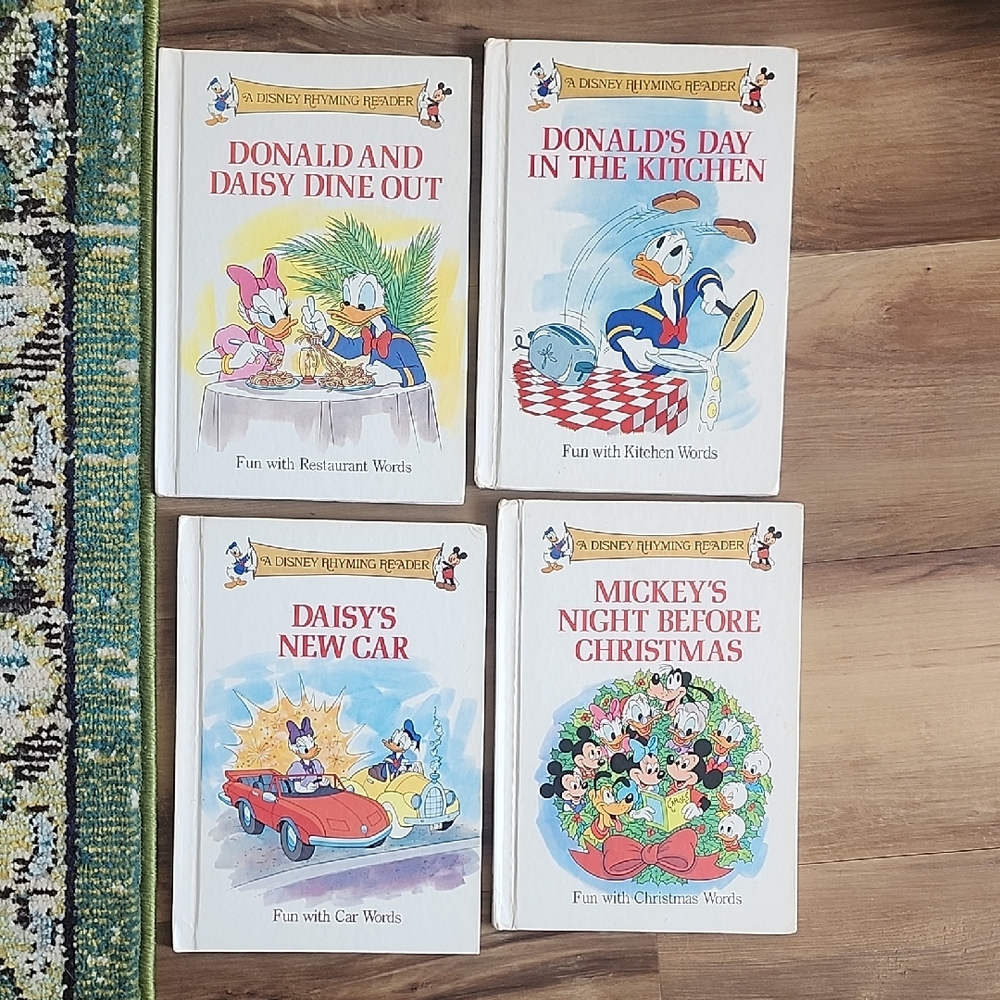 Disney Rhyming Reader Book Set Vintage 1988 | Kids DISNEY Book Set